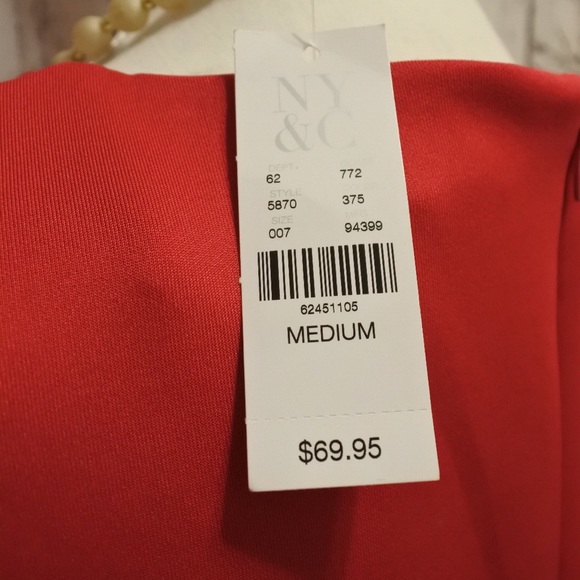 NWT NY&Co Sheath Dress with Neck detail - Picture 4 of 4